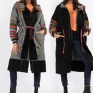 Pero by Aneeth Arora black wool coat